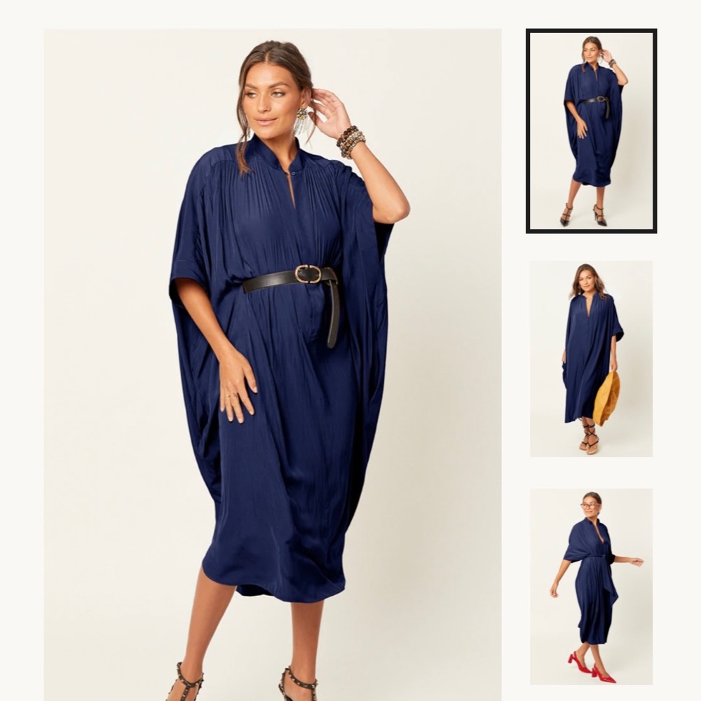 EUC Ever By X one-size night sea midi dress